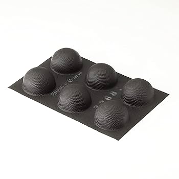 CHIYODA 貝殻型 ドゥマール社フレキシパン半球型 20個2枚づつ ドゥマール フレキシパン エアー バンズ・カレ 正方形 35取 1133